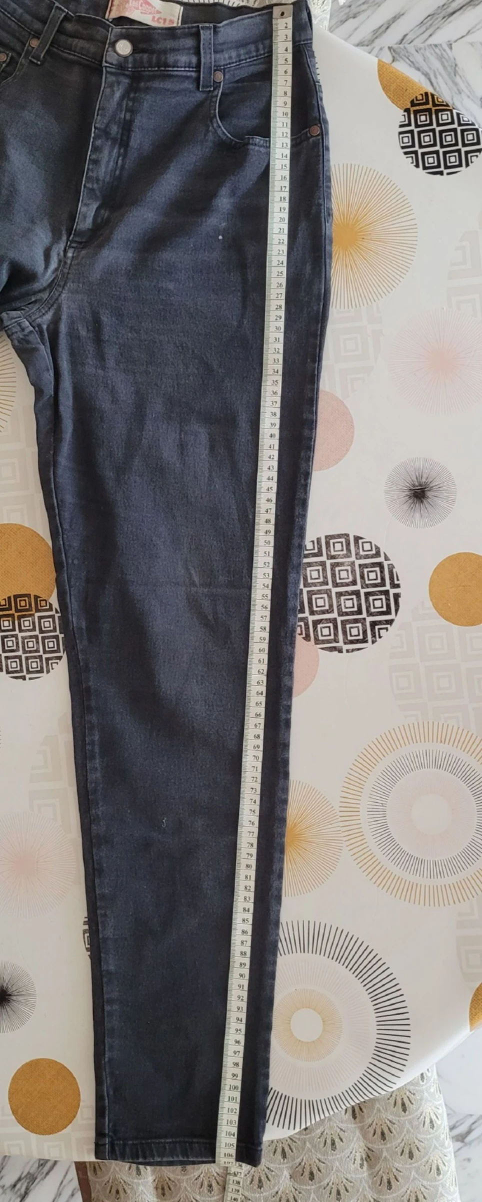 Lee Cooper Jeans TFr34/TXS-Modelo LC15-Corte Afilado e Cintura Alta - Cinza Escuro - em OT – photo 13